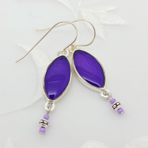 Sterling-Silver-Transparent-Violet-Earrings-1