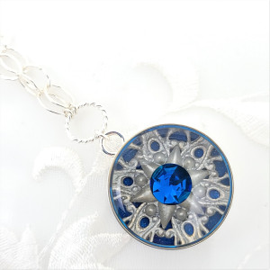 Sterling-Silver-Capri-Blue-Kaleidoscope-Pendant-Necklace-1