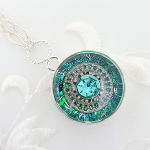 Sterling-Silver-Turquoise-Kaleidoscope-Pendant-Necklace-1